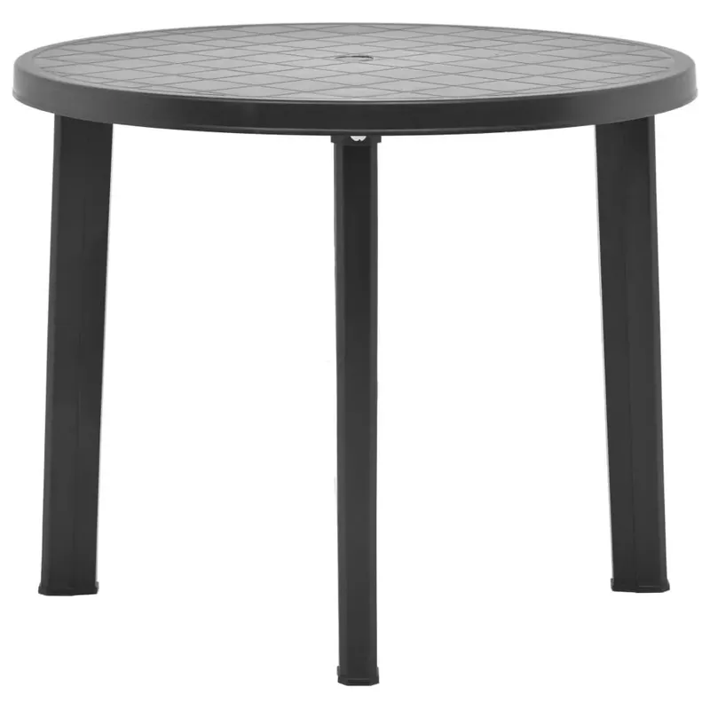 Gartentisch Anthrazit 89 cm Kunststoff Sale