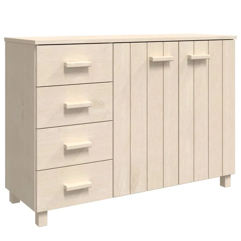Sale Sideboard HAMAR Honigbraun 113x40x80 cm Massivholz Kiefer
