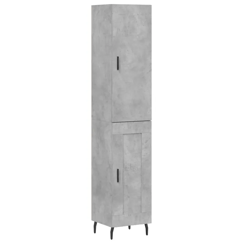 Knallerangebot Highboard Betongrau 34,5x34x180 cm Holzwerkstoff