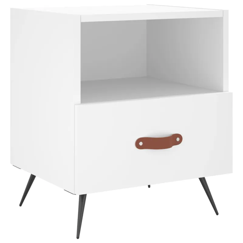 Sofort Bestellen Nachttisch Weiß 40x35x47,5 cm Holzwerkstoff