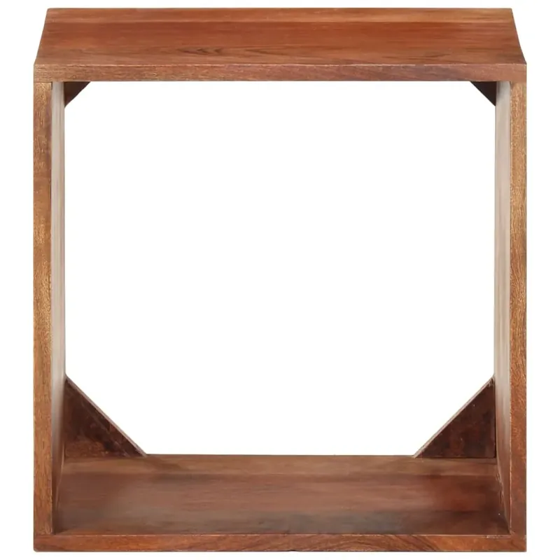 Wandregal 40x30x40 cm Massivholz Akazie Markenware