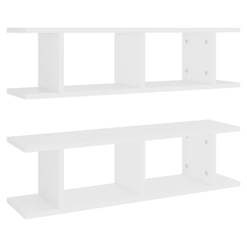 Wandregal 75 x 18 x 20 cm Weiß aus Holzwerkstoff Saisonangebot