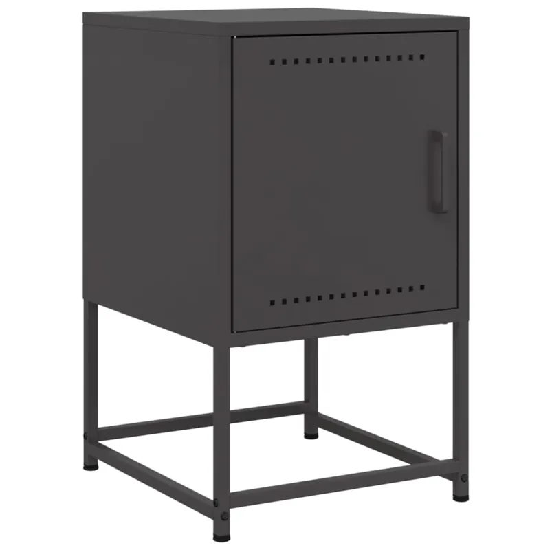 Nachttisch aus Stahl Schwarz 36 x 39 x 60,5 cm Bestpreis