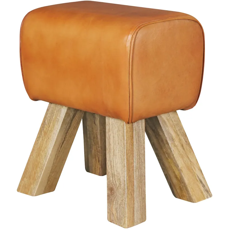 Begrenztes Angebot tinkaro Hocker MALO Sitzhocker Turnhocker Echtleder Lederhocker Ablage