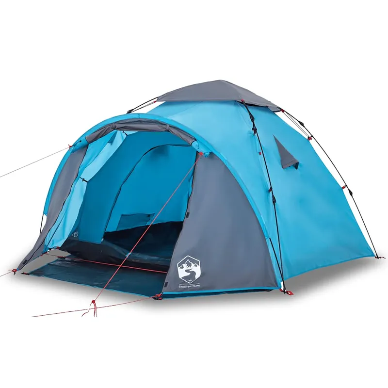 Campingzelt Blau 290x220x150 cm mit abnehmbarem Überzelt Top-Seller