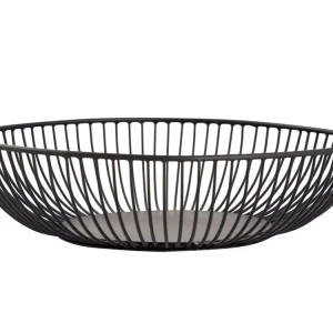 Abverkauf tinkaro Deko-Schale 2-Stück DOLF Metall Obstschale Schwarz