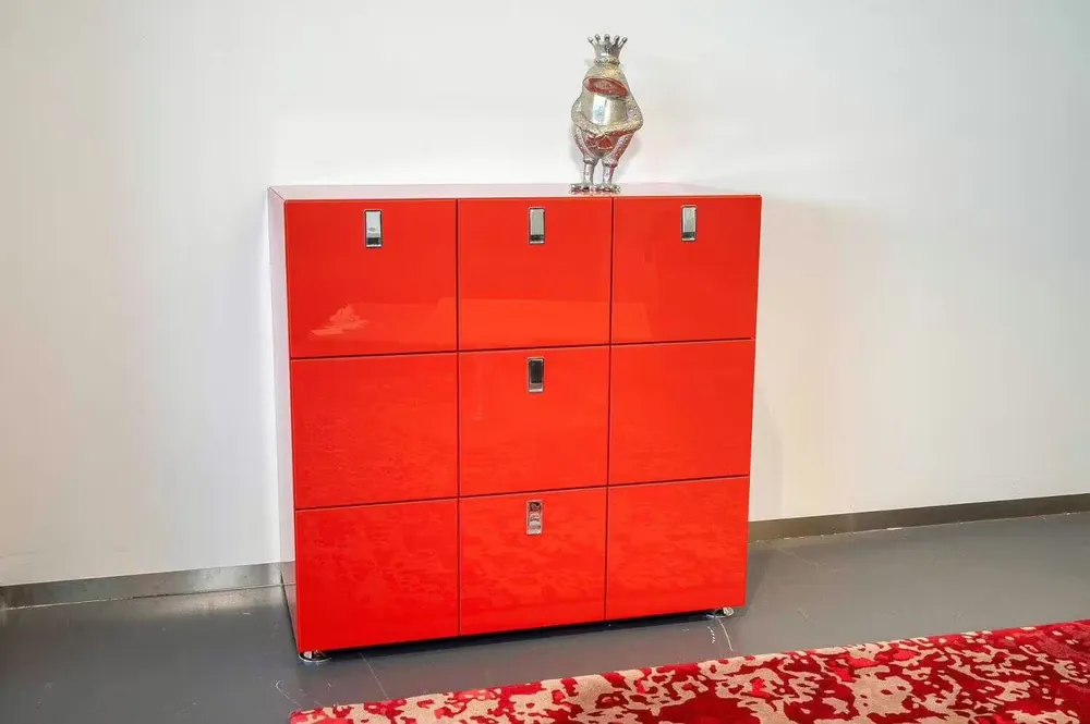 Bestpreis Kommode Menos Lack Hochglanz Chilli