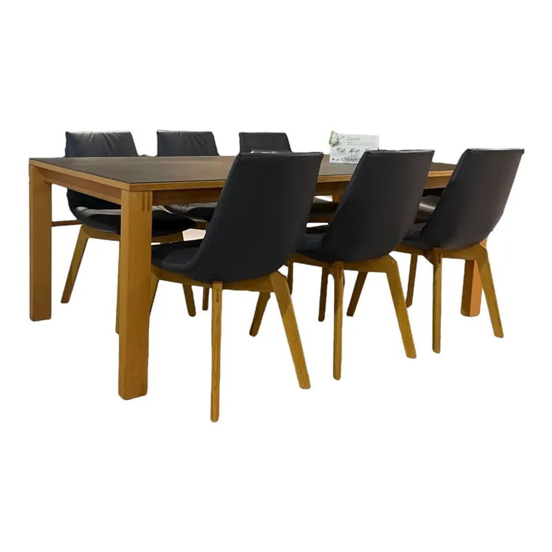 Preis Gesenkt Speisegruppe Magnum Keramik Iron Moss Einlegeplatten Erle Massiv Naturöl Inklusive 6 Stühle Lui