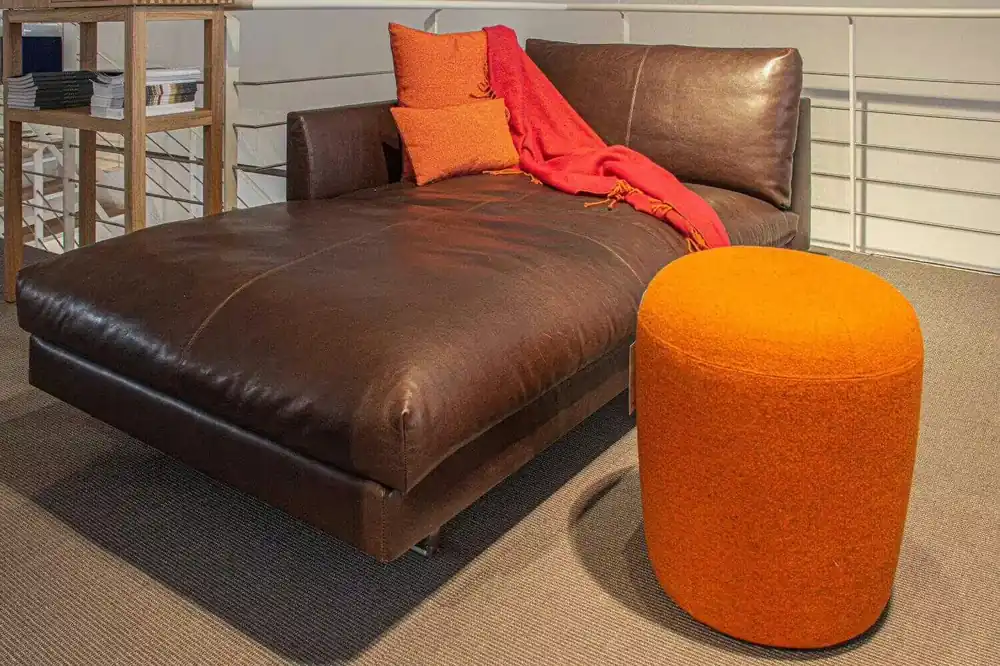 Recamiere Axel Chaiselongue Leder Rancho Moreno Braun Nur Heute