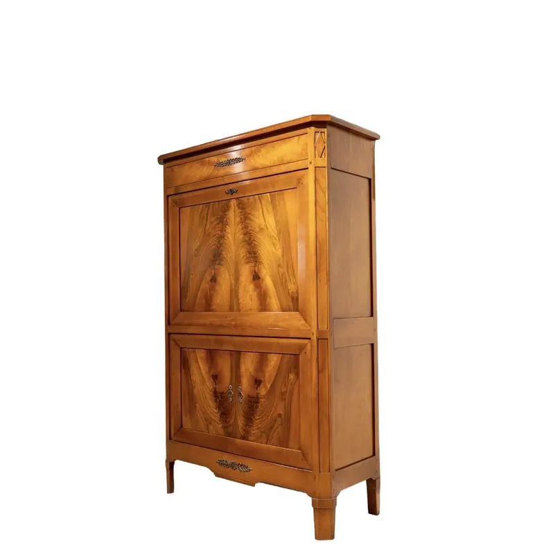 Schreibschrank Kirschbaum-Nussbaum Markenware