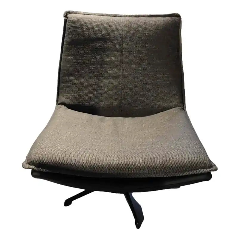 Sessel Dream II Sitzschale Leder Body Black Mit Stoffsitzpolster Colonna Titan Füße Metall Sternfuß Schwarz Neuheit