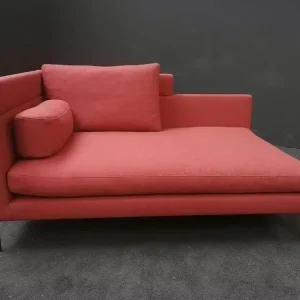 Preis Gesenkt Sofa Pilotis Stoff 9509 DePloeg Ploegwool 19 Rot Füße Schwarzchrom