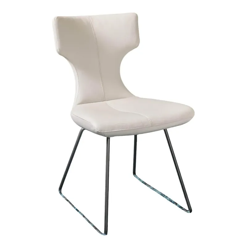 Stuhl Callas Artisan Outline Bezug Leder Senso 9050 Pampas Weiß Drahtkufe Epoxy E.2200 Angebot