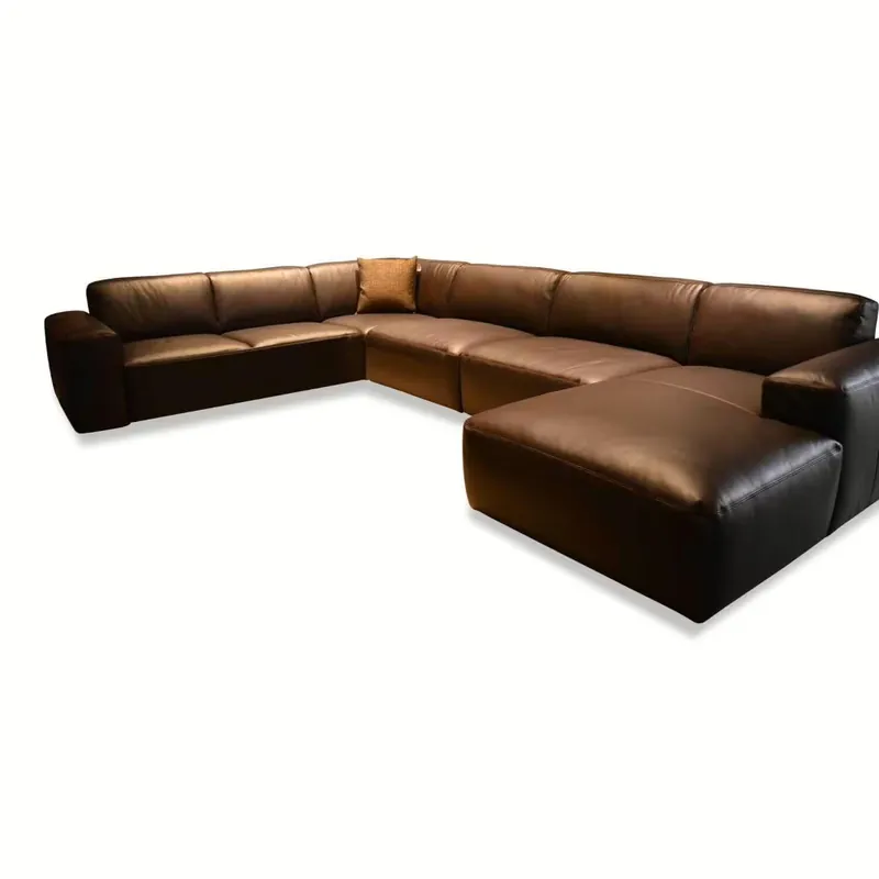 Ecksofa Caya Leder Braun Neu Im Sortiment