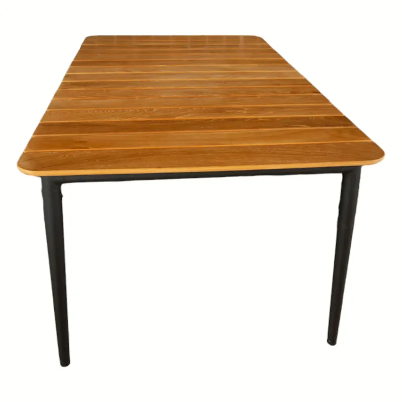 Outdoor-Tisch Core Teak Gestell In Lava Grey Super-Preis