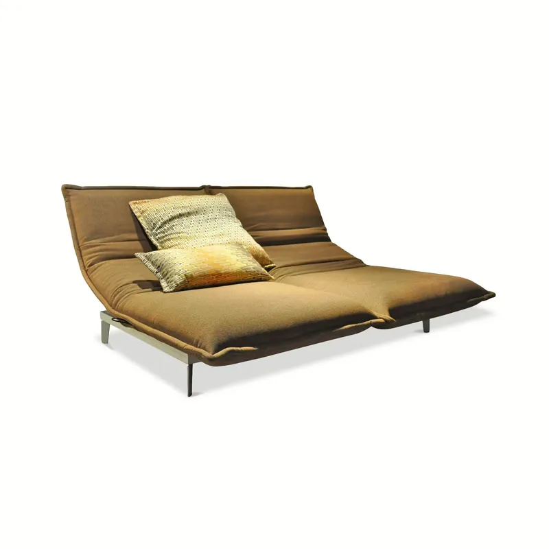 Sofa Nova (Beige-Orange, Schlaffunktion) Echt