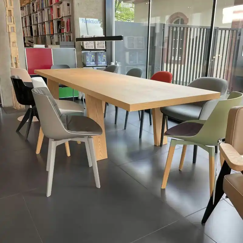 Markenprodukt Esstisch Echtholz Dickfurnier Minimo Light Eiche Natur
