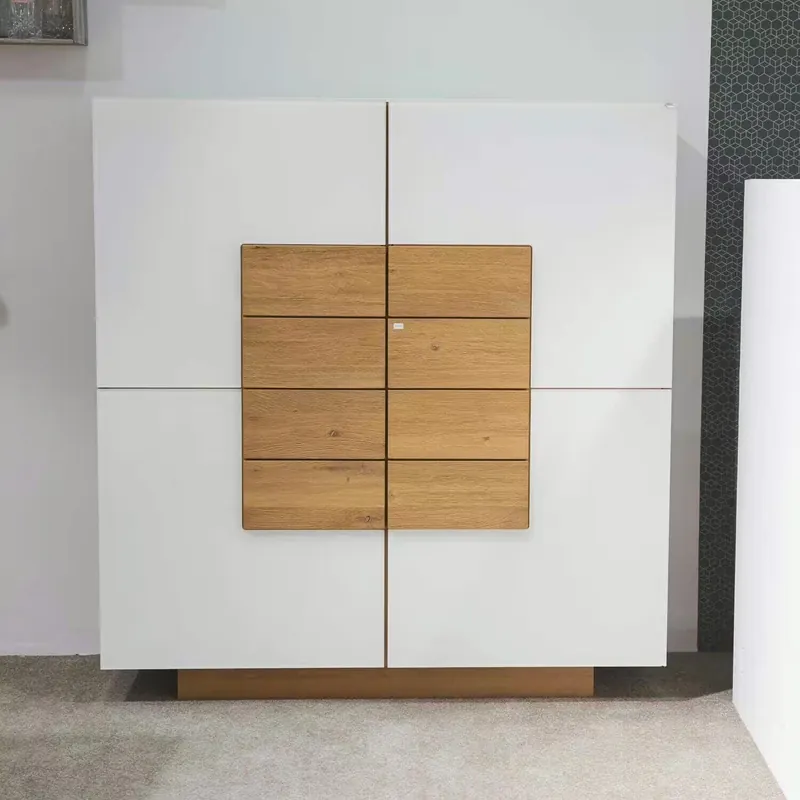 Neue Ware Highboard Veron Montana Wildeiche Geölt Optiwhite Glas