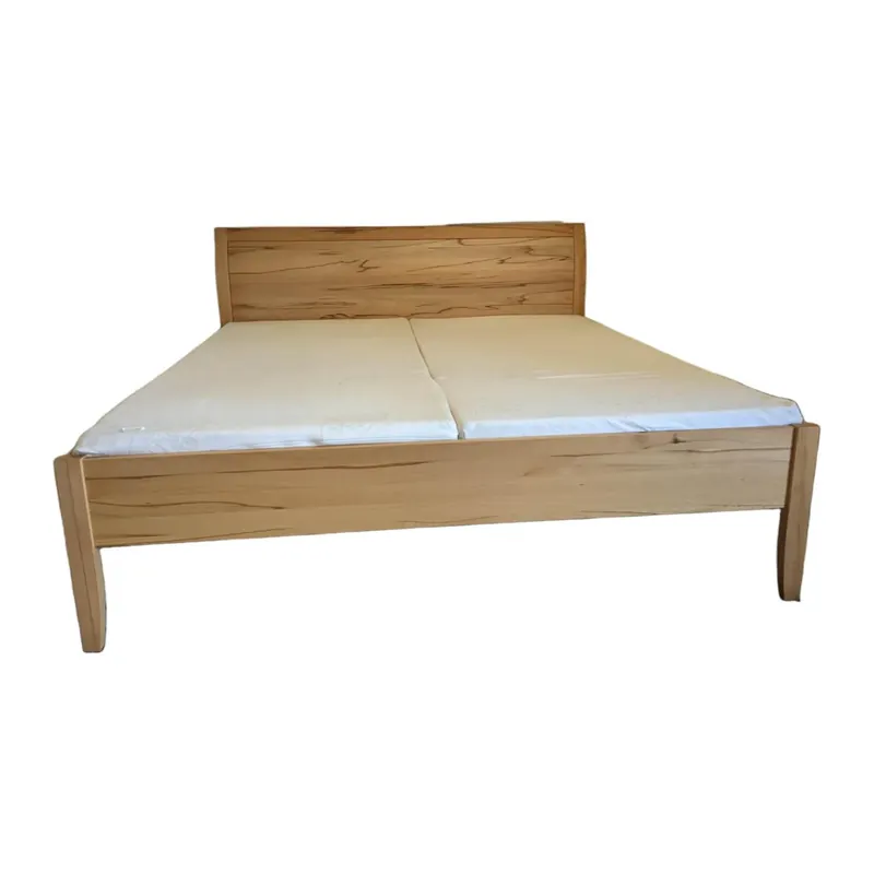 Sonderaktion Bett Sesam Kernbuche Naturöl mit 2 Nachtkästchen ohne Lattenrost und Matratze