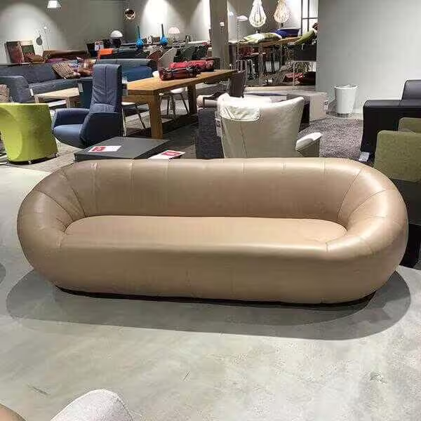 Markenprodukt Sofa Capsule Leder Saddle Dreisitzer