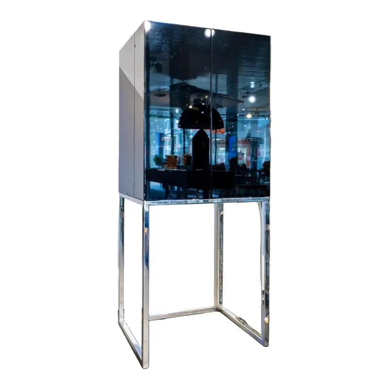 Schrank Magic Cube Work Klavierlack Gestell Chrom Poliert Mit Inneneinteilung Highlight