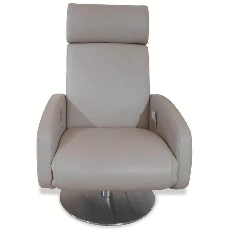 Versand Am Gleichen Tag Sessel Relax 200 Leder Beige mit Verstellfunktion
