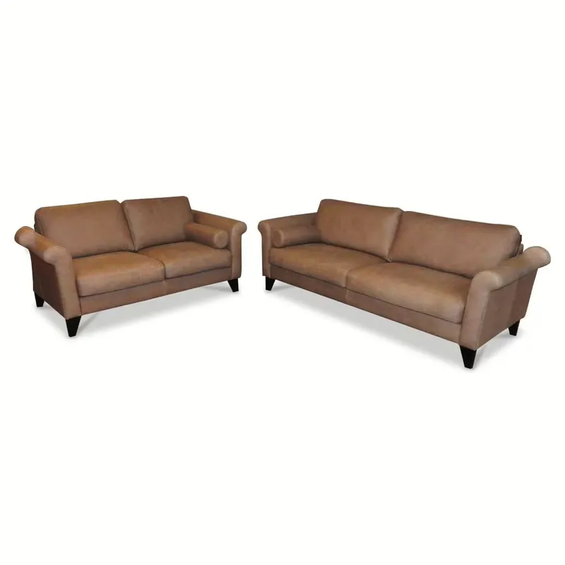 Garnitur Lux Medico 640 Leder B Vintage Taupe Beige 2 Sofas Versand Am Gleichen Tag