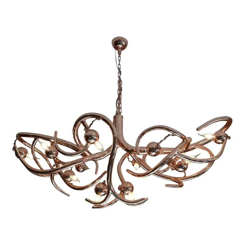 Markenprodukt Kronleuchter Eve Oval Kupfer