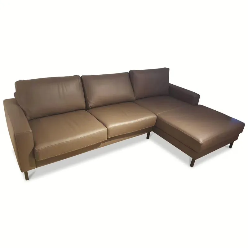 Neuheit Ecksofa Amarillo Leder Grau