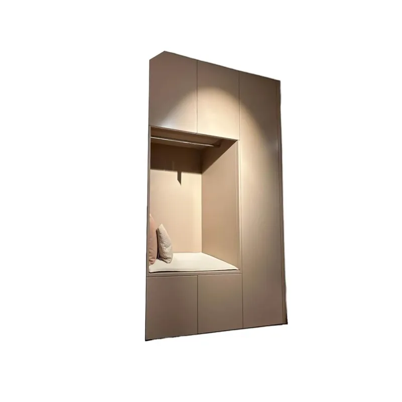 Ausverkauf Einbauschrank Cabin Lack Basis Matt Rosenholz Innen Melamin Dunkelgrau