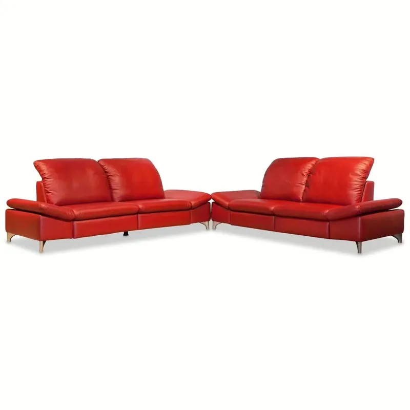 Nur Heute Garnitur Enjoy Relax Leder Rot Relaxfunktion