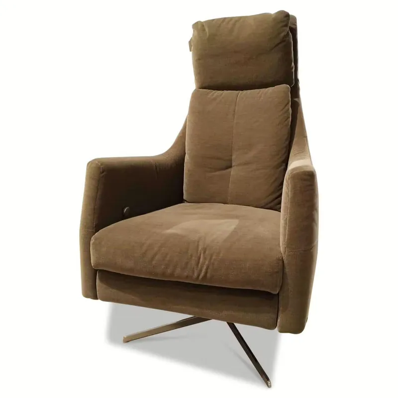 Sichere Zahlung Relaxsessel Eros Stoff Hermitage 41272K Braun mit Kippfunktion