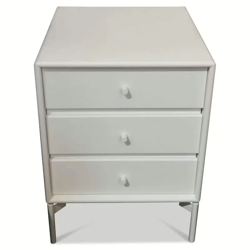 Markenprodukt Nachtkästchen System MDF Lackiert New White