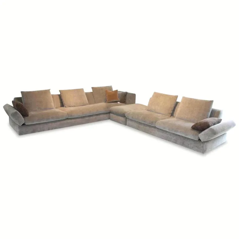 Ecksofa Tigra Divanbase Stoff Braun Grau Angebot