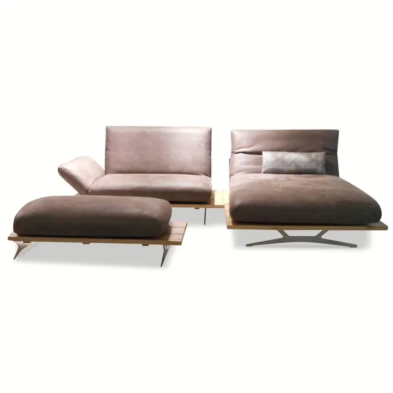 Ecksofa Marilyn Drehbar Leder Braun Begrenztes Angebot