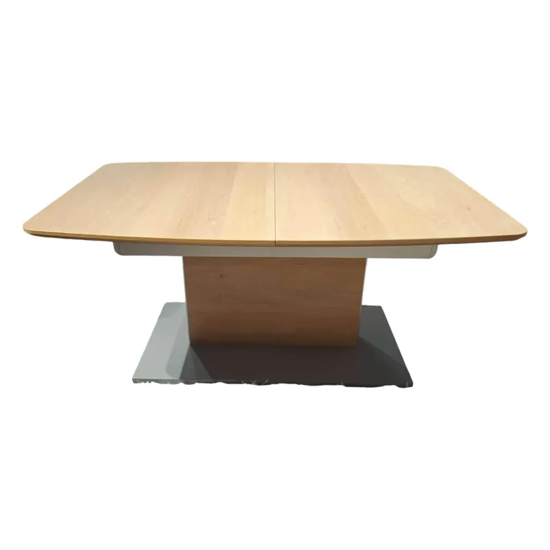 Couchtisch 2474-EBI Platte Wildeiche Bianco Bodenplatte Grau Neue Kollektion
