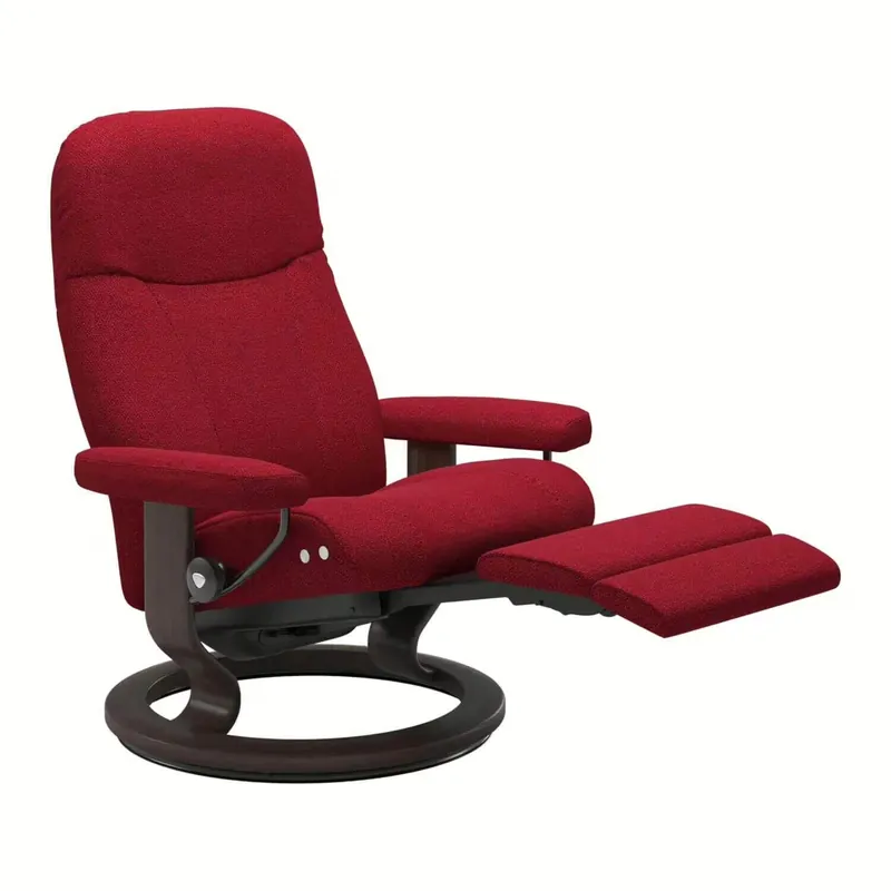Stressless Garda M Signature Base Stoff Faron Red mit Hocker Markenprodukt