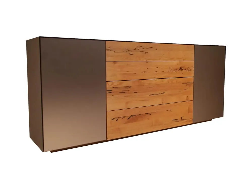 Sonderaktion Sideboard Cubus Pure AC49B8204 Eiche Venedig Glas Bronze