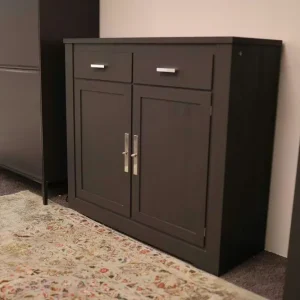 Bestseller Sideboard Bordeaux Europäische Wildkirsche Massiv Anthrazit