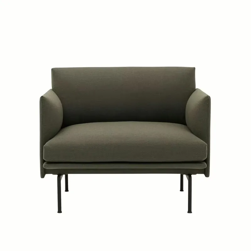 Top-Angebot Sessel Outline Chair Stoff Fiord 961 Grün