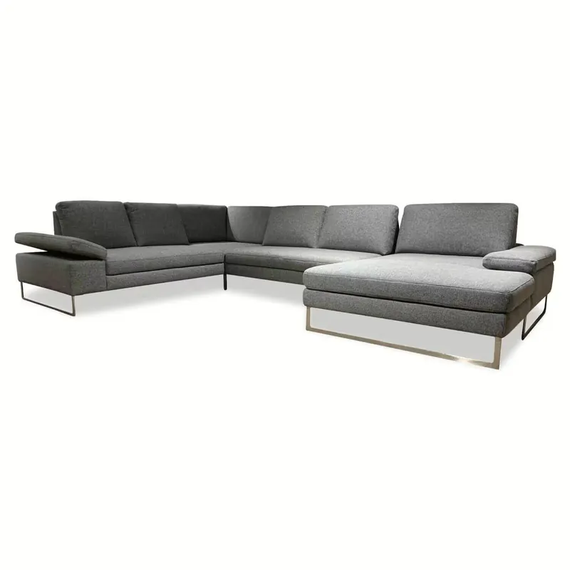 Ecksofa Bardo Stoff Napoli 68 Dunkelgrau Heißes Angebot