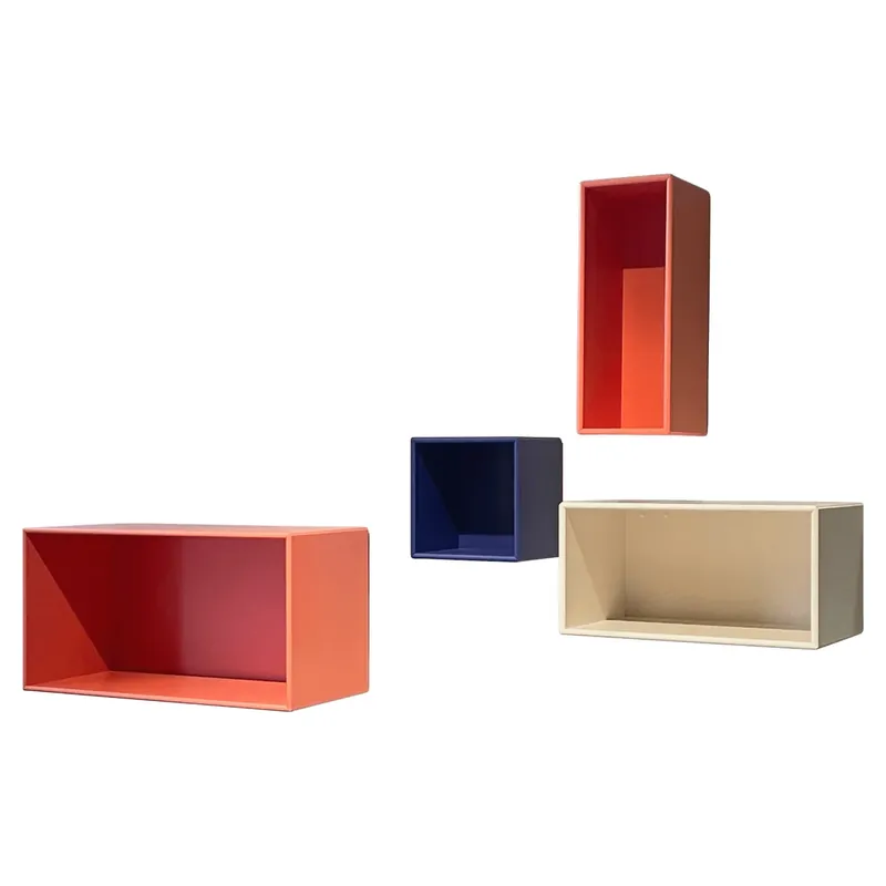 Echt Hängeregale System Wandboxen Rhubarb Monarch Oat Rot Blau Beige