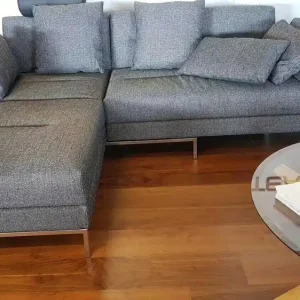 Neue Kollektion Schlafsofa Four-Two Soft Stoff 2480 0095 Anthrazit mit schwenkbarem Eckteil