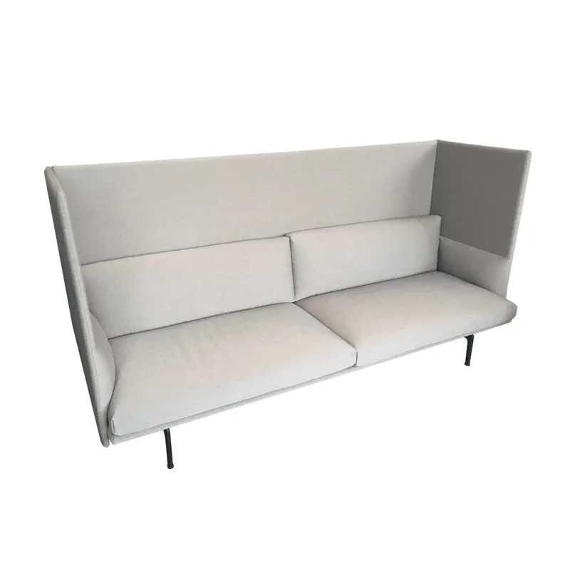 3-Sitzer Outline Highback Stoff Steelcut Trio 266 Gestell Schwarz Billig