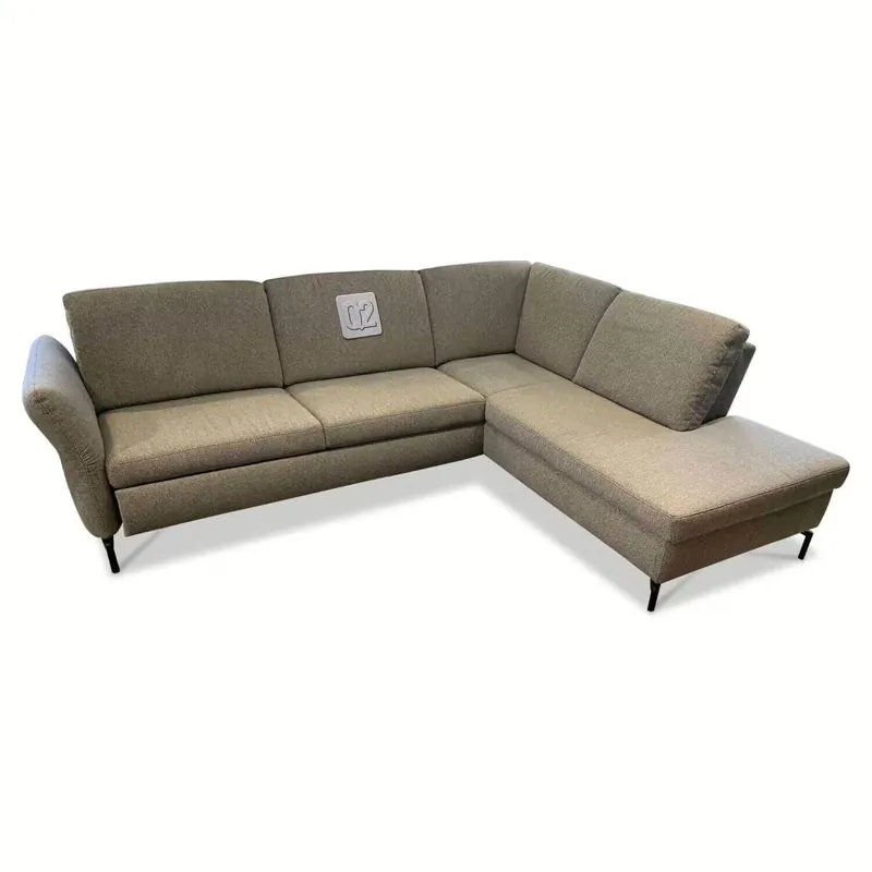Direktkauf Ecksofa Domino 6383 Stoff 40 Grau RUK 9