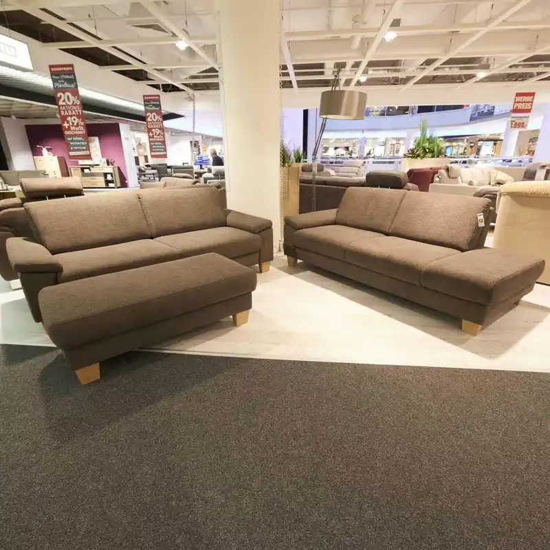 Garnitur Spring Plus-S 2025-S Stoff Calido Fango 2 Sofas Top-Seller