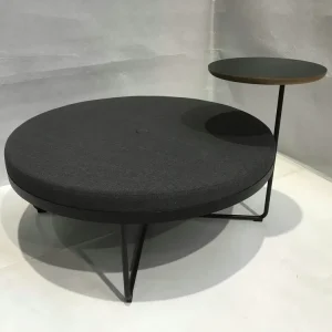 Sitzhocker Shima Ø110 cm Stoff Dunkelgrau Neue Kollektion