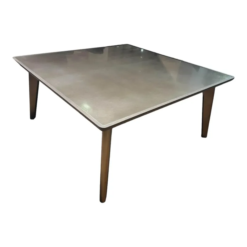 Expressversand Couchtisch Blend Platte Metall Peltrox Rahmen Esche Grau Gestell Esche Bronzefarben