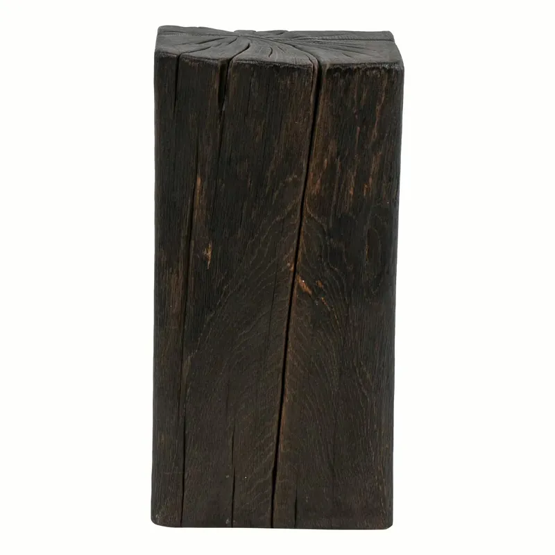 Hocker SK 02 Schwarz Eiche Geköhlt Natur Geölt Saisonangebot