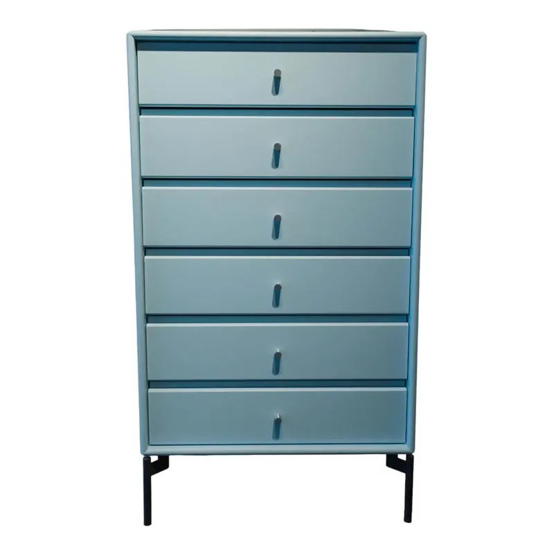 Kommode Montana Modell 1142 Lack Peppermint Auf Füßen In Lack Anthrazit Abverkauf